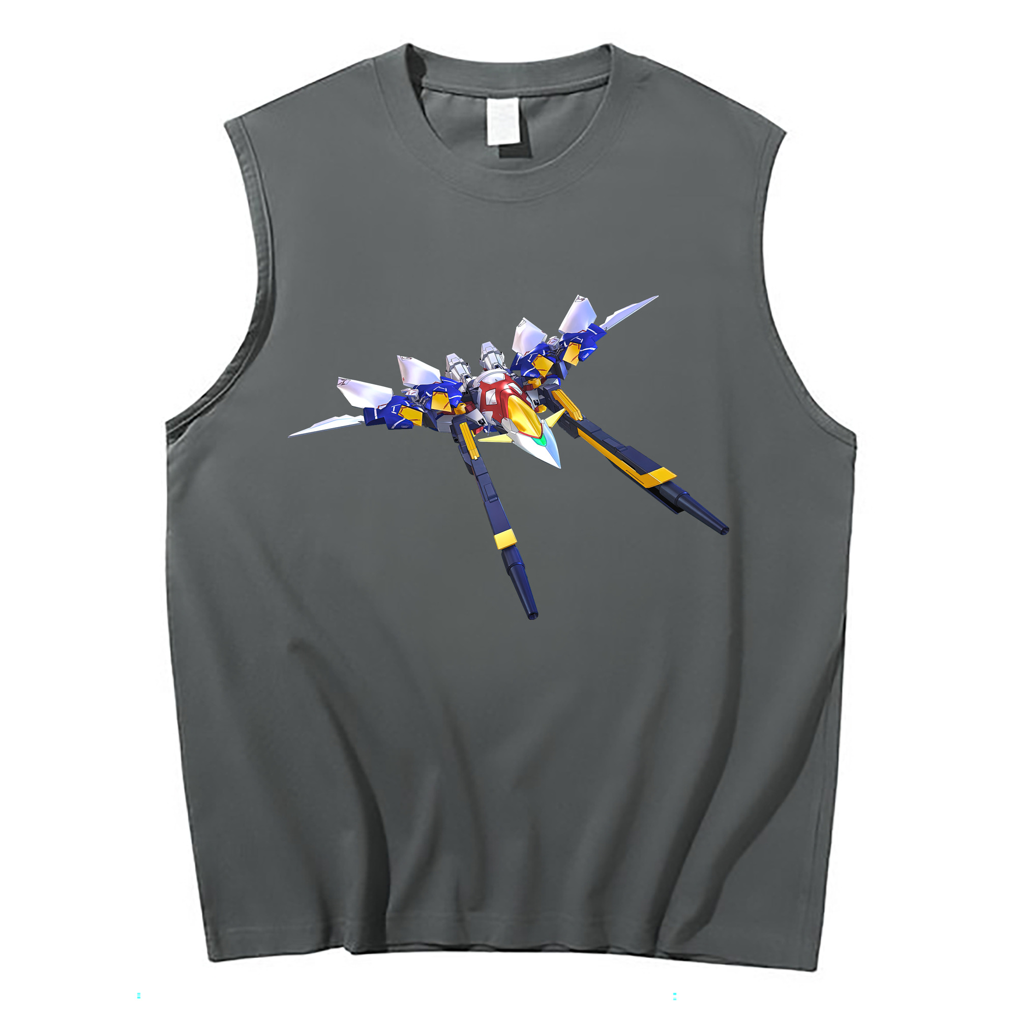 （画像用） 機動戦士ガンダム Mobile Suit Gundam コットン100％タンクトップ（フロントプリント）